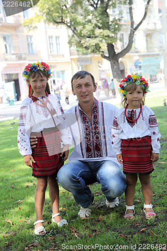 Image of Ukrainian national costumes