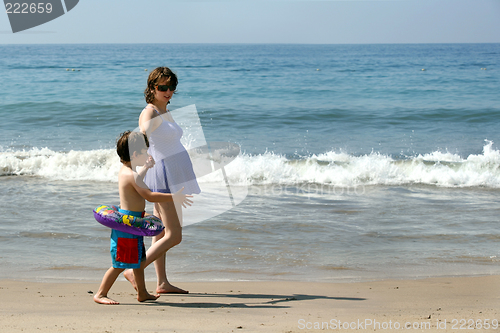 Image of Family on the beach