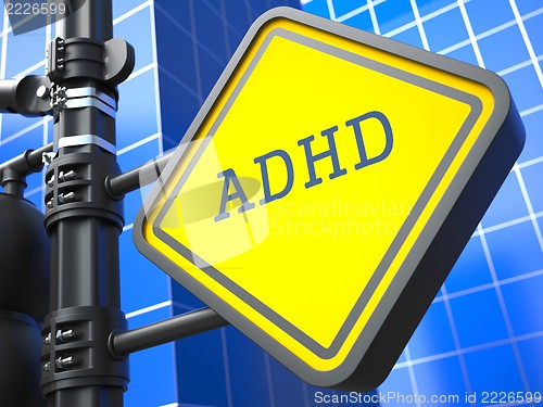 Image of Medical Concept. ADHD Waymark.