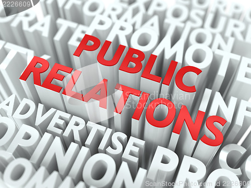 Image of Public Relations (PR) Concept.