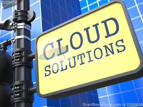 Image of Internet Concept. Cloud Solutions Waymark.