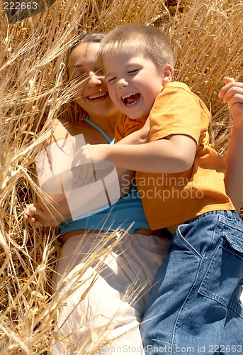 Image of happy with mom