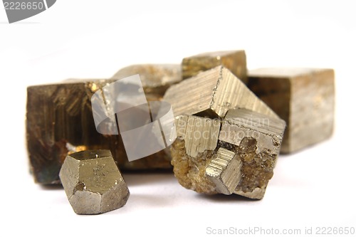 Image of golden cubes