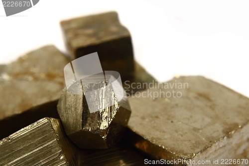 Image of golden cubes