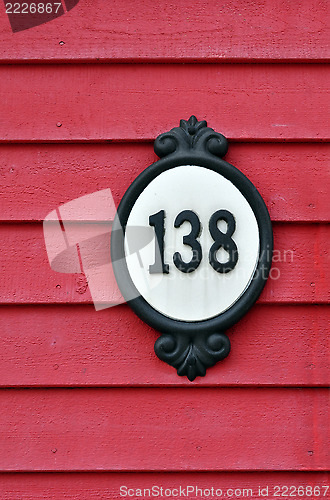 Image of House number.