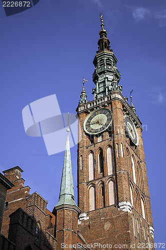 Image of Medieval clock tower.