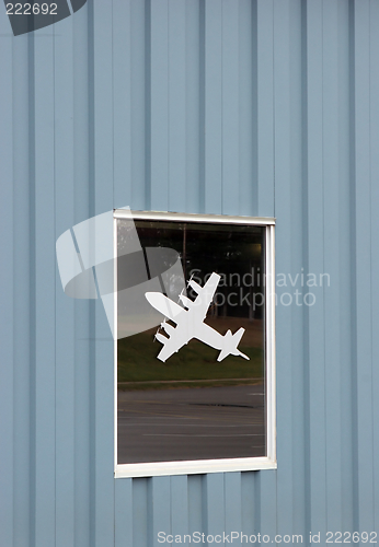 Image of Plane on a window