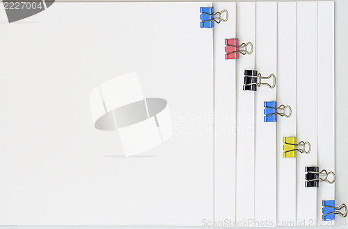 Image of Office Clamps On Paper 01