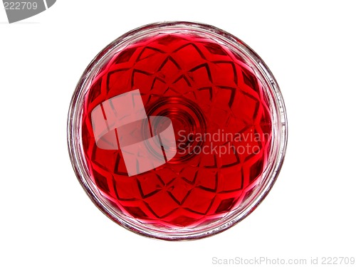 Image of Red jelly in a glass bowl