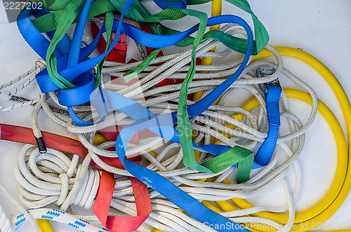 Image of Sailing Ropes in Colour.