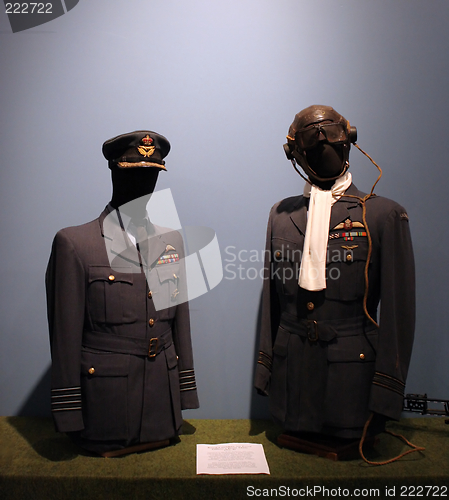 Image of Royal Canadian Air Force officer's dress tunics.