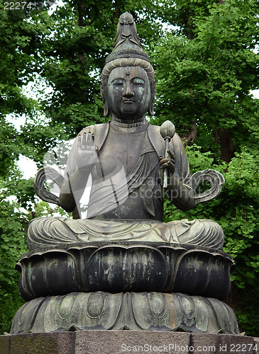 Image of Buddha statue in Tokyo