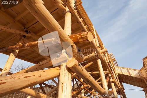 Image of Building huge structures for people's fun. Russia. Winter