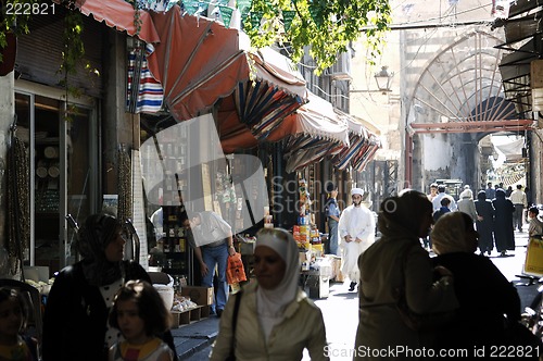 Image of Scene in the streets of old Damascus, Syria