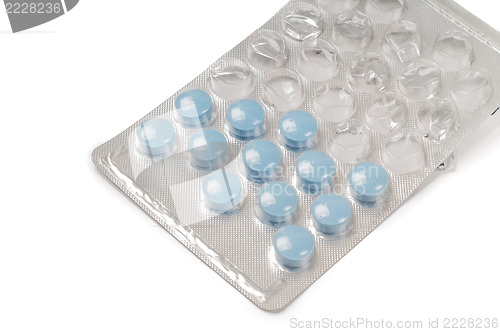 Image of Blue drugs (tablets)