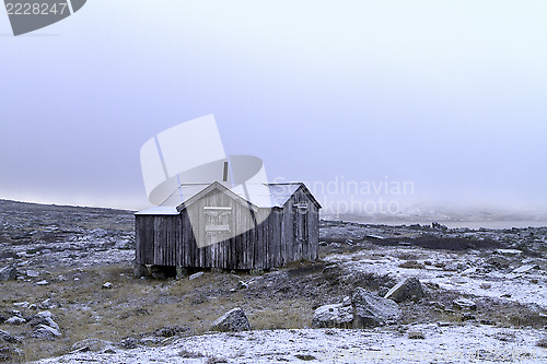 Image of Closed up hunting hut