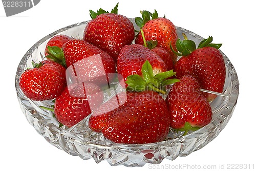 Image of Strawberries in crystal.