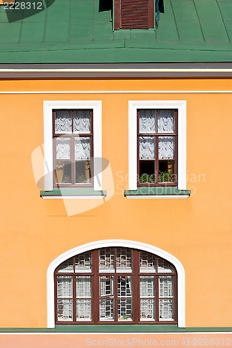 Image of House facade with windows.