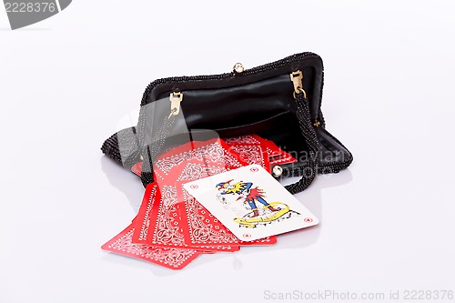 Image of Lady black handbag