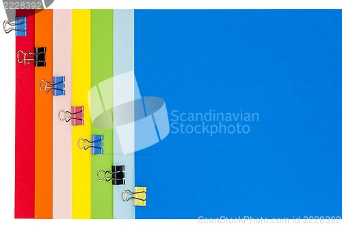 Image of Rainbow Stationery With Clamps