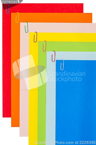 Image of Rainbow Stationery With Paper-Clips 03