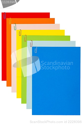 Image of Rainbow Stationery With Paper-Clips 04