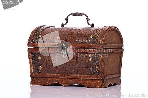 Image of Wooden treasury case