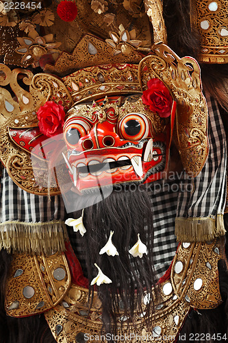 Image of Costume of Barong for a traditional Balinese dance