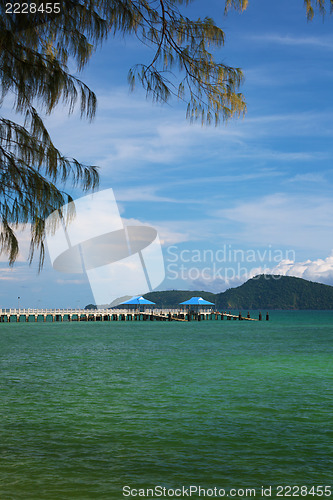Image of Modern pier. Thailand, Phuket, Rawai
