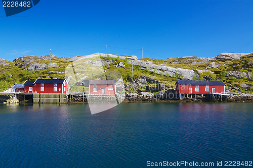 Image of Norwegian fishing huts