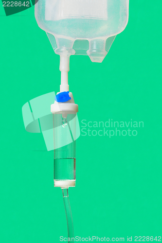 Image of IV Bag and Drip Chamber