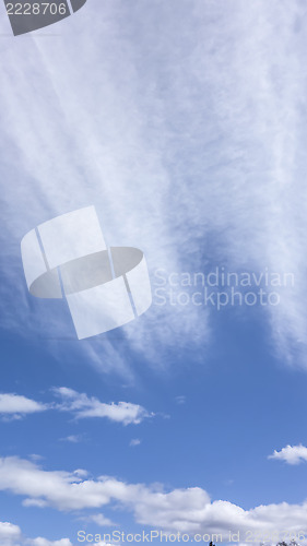 Image of blue sky and clouds