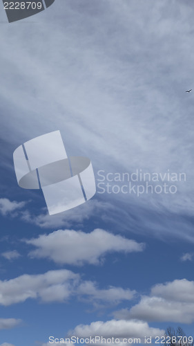 Image of blue sky and clouds