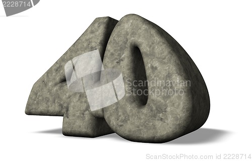 Image of number forty