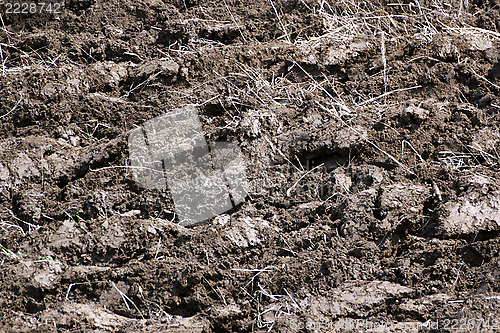 Image of textured plowed land