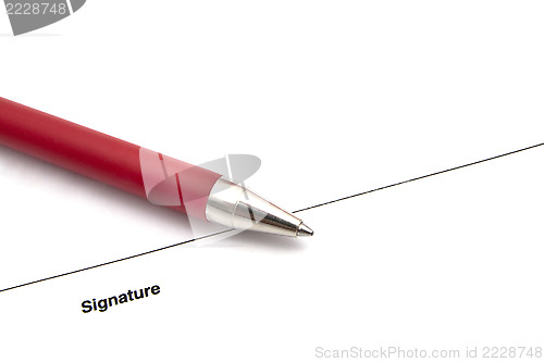 Image of Pen and Signature