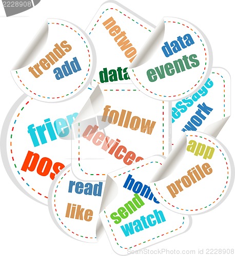 Image of concept speech cloud illustration of social individual politics