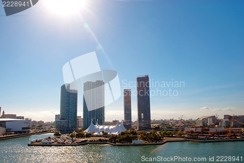 Image of Scenic view on Miami port