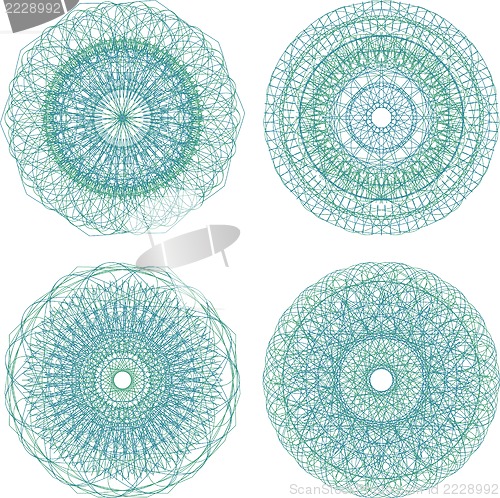 Image of Mandala. Round ornament pattern set