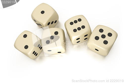 Image of five dice