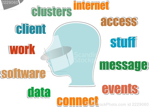 Image of planning and goal info text graphic and arrangement concept
