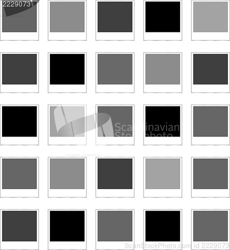 Image of Polaroid photo frame isolated on white background