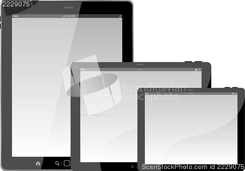 Image of tablet computer isolated on white background