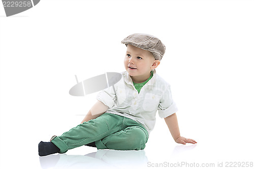 Image of Handsome little boy in a cap