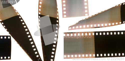 Image of Old vintage film strip.Retro style