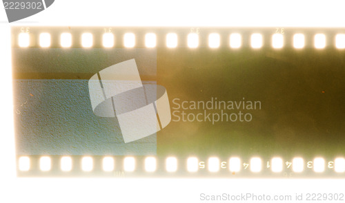 Image of Old vintage film strip.Retro style