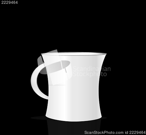Image of Coffee cup isolated on black background