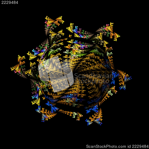 Image of Abstract Fractal Globe