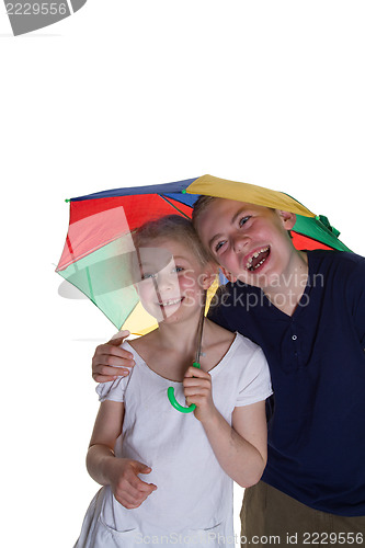 Image of Kid with umbrella