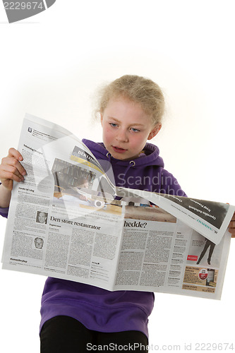 Image of Reading newspaper